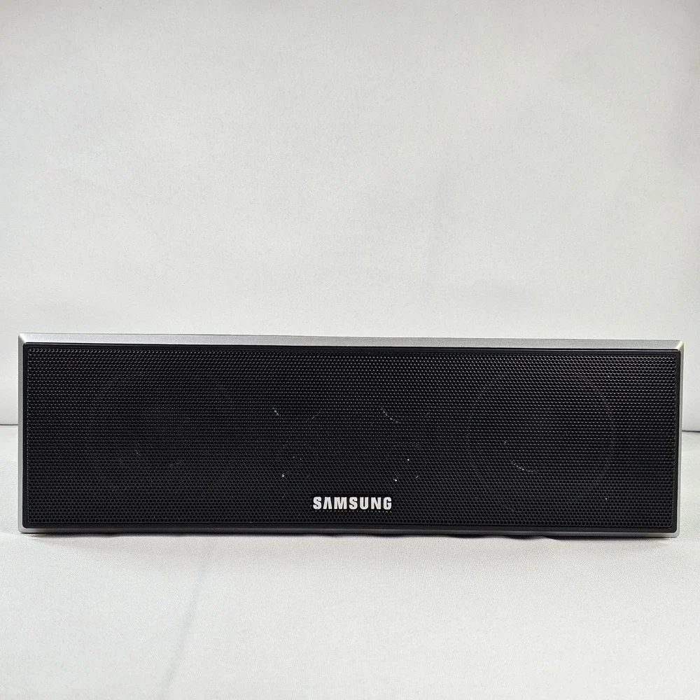 Samsung PS-CQ80 Center Channel Speaker 3 Ohm Wired Home Theater Black Silver